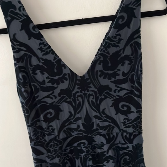 Green/Blue Velvet Dress - Picture 5 of 5